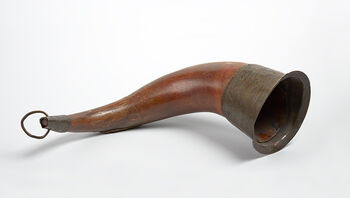 Brewing beer was not only common, but mandatory. A toast was both a thanks, a token of gratitude to Christ and Mary, and a wish for peace and a good harvest.&amp;#160; Drinking horn – cow horn and brass, Rogaland county, Norway. Middle Ages.