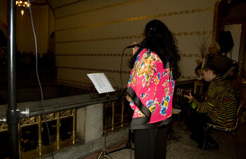 Yellow ,Microphone ,Event ,Entertainment ,Hat.