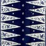 Image may contain: Cobalt blue, Blue, Electric blue, Pattern, Line.