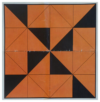 Brown ,Rectangle ,Triangle ,Orange ,Art.