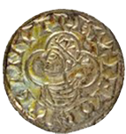 Close-up of a coin.