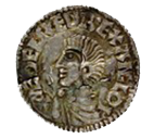 Close-up of a coin.