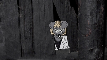 Bildet kan inneholde: tegnefilm, animert tegneserie, snute, animasjon.
