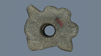 3D model of a stone club