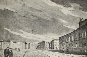 I bind 6 av&amp;#160; St. Hallvard , 1928, lanserte reguleringssjef Harald Hals flere forslag til endringer av Oslo sentrum. Tullinløkka med Nasjonalgalleriet til høyre. Hals mente fasaderekka i nord var moden for utskifting. Med litt tomteplass bakover og et nybygg kunne Tullinløkka få de riktige, monumentale dimensjoner.