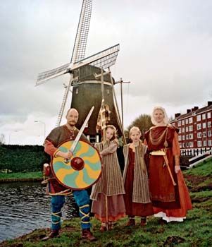 Martin og Rona Kreekel med døtrene sine. Amsterdam, Nederland /&amp;#160;The Kreekel Family. Amsterdam, Nederland