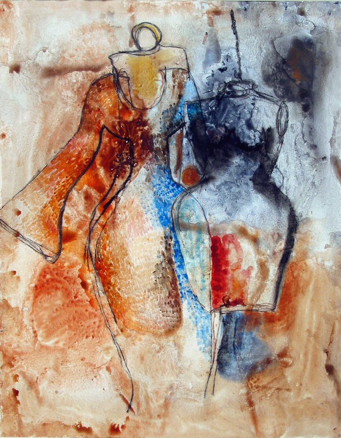 Bildet kan inneholde: maling, kunst, akvarellmaling, oransje, kunstverk.