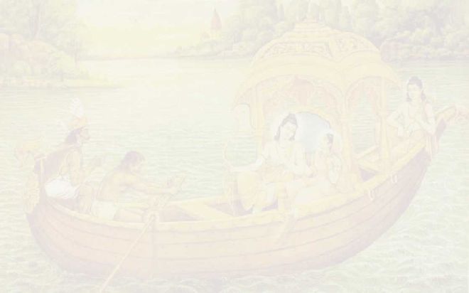 Tegning av personer i en båt på havet