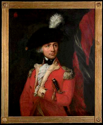 Portrettmaleri av en mann i uniform.