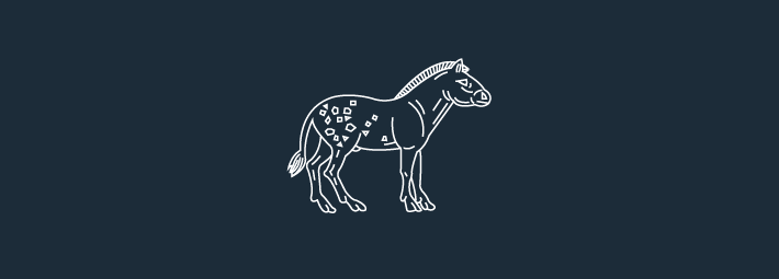Illustrasjon av en tidligere hesterase, kalt Mesohippus