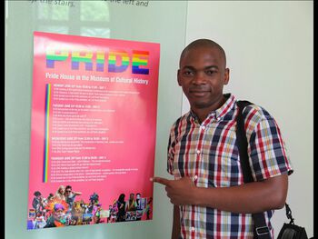 Europride 2014: Ugandisk LGBTI-aktivist Edwin Sesange.