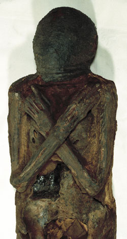 Bildet kan inneholde: yttertøy, skulptur, tre, statue, gjenstand.