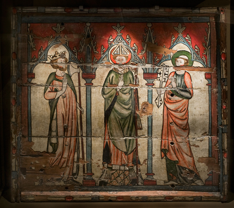 Bildet kan inneholde: tinning, tekstil, kunst, tre, maleri.